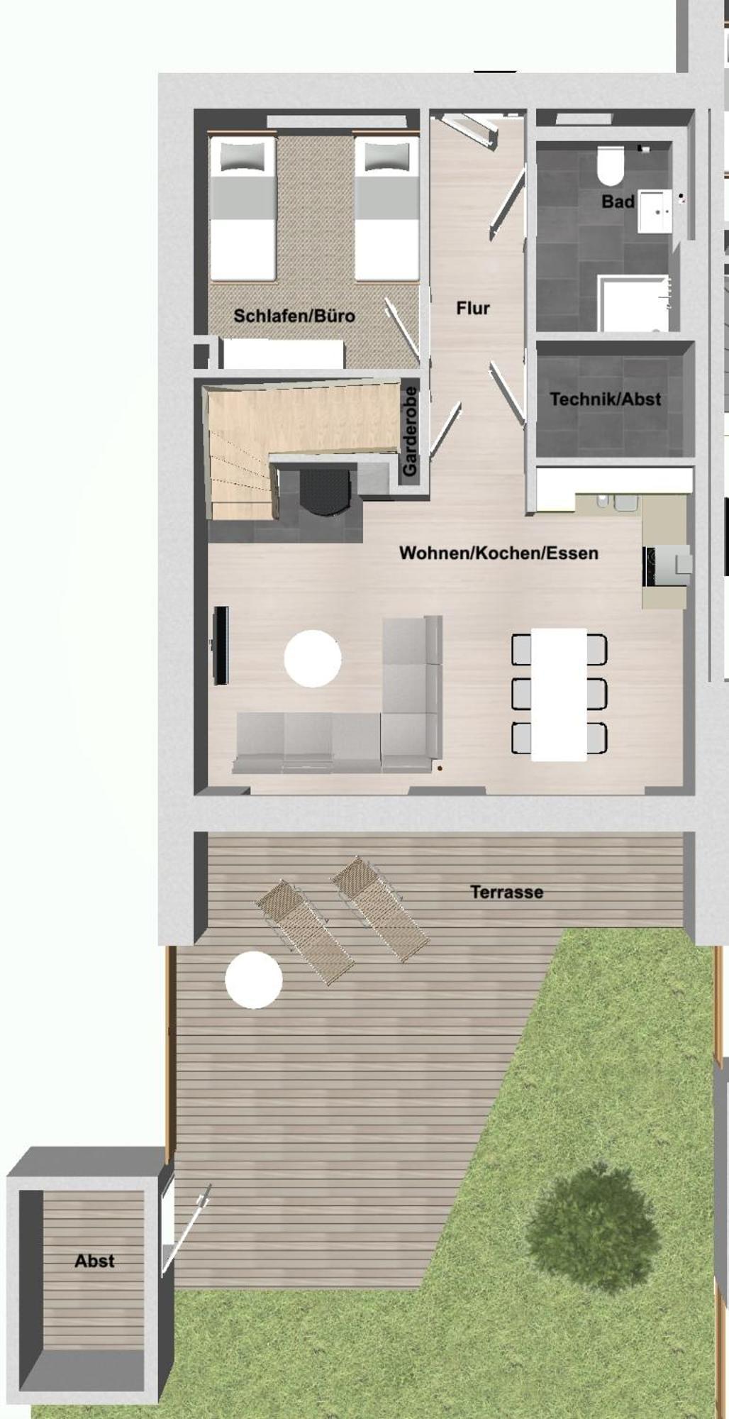 Ferienhaus Meerzeit 比苏姆 外观 照片
